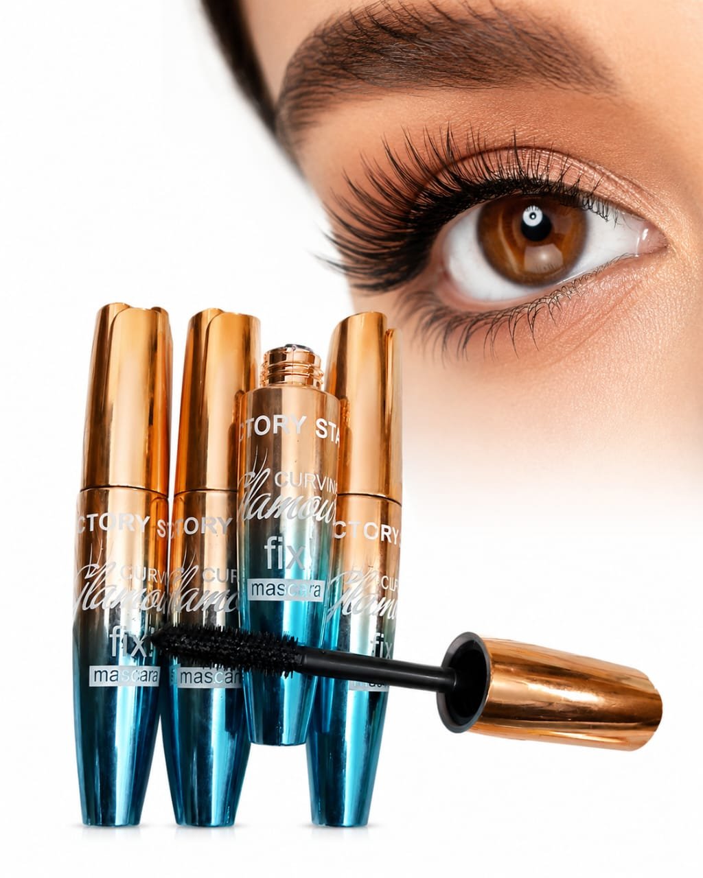Curving Glamour Fix Mascara – Black Lash Definition & Eye Makeup Curving Glamour Fix Mascara – Black Lash Definition & Eye Makeup - Image 1