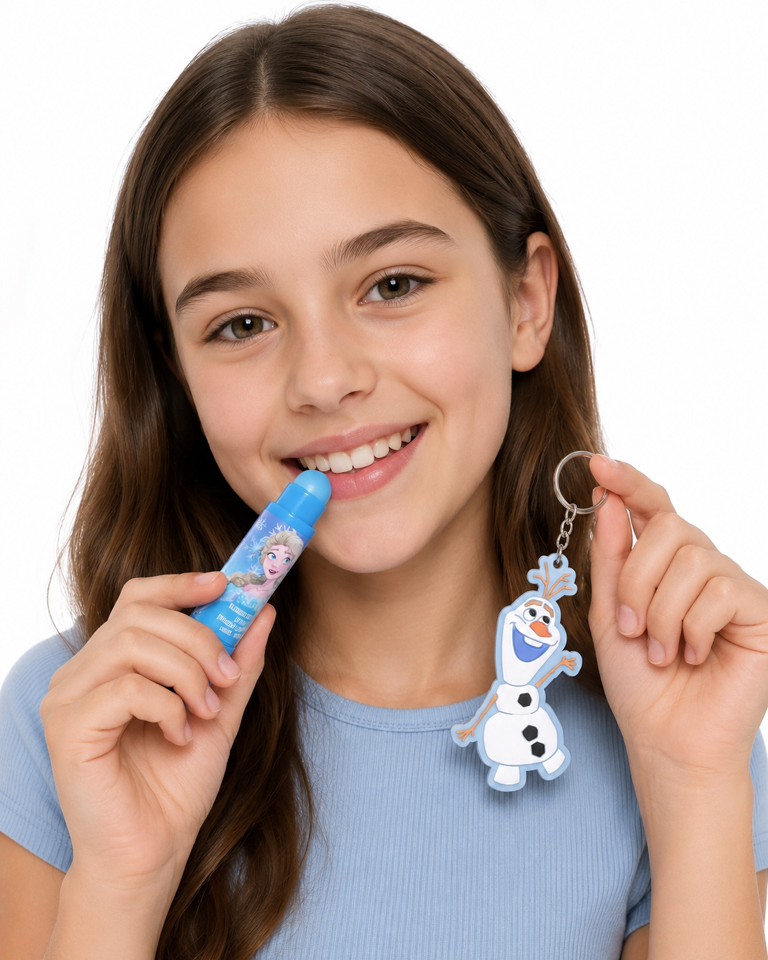 Kids Blue Lip Balm with Snowman Keychain – Cute Gift Set Kids Blue Lip Balm with Snowman Keychain – Cute Gift Set - Image 1