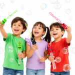 Kids Cartoon Bubble Wand Toy – Colourful Character Bubble Blower