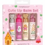 Cute Lip Balm Set – 4-Piece Scented Lip Balm Gift Set