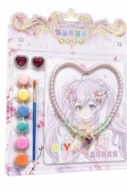 DIY Crystal Jewelry Making Kit for Kids – Necklace & Bracelet Craft Set