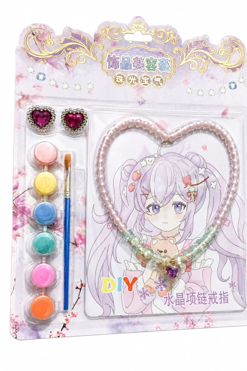 DIY Crystal Jewelry Making Kit for Kids – Necklace & Bracelet Craft Set DIY Crystal Jewelry Making Kit for Kids – Necklace & Bracelet Craft Set - Image 1